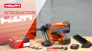 introduction to using the hilti gas actuated fastening tool gx 2