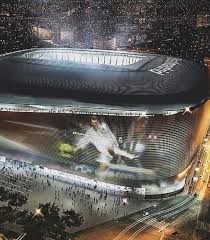A chunk of the east stand is currently missing to accommodate. Santiago Bernabeu Renovation Is A Giant George Foreman Grill