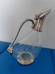 Vintage Duck Decanter With A Silver