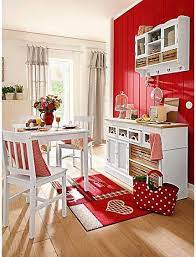 Cocina Red Red And White Kitchen Red