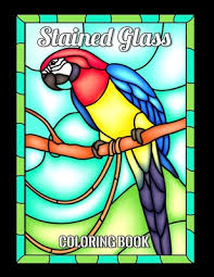 Stained Glass Coloring Book Animals