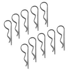 Blesiya Lot 10pc R Pins Shaft Retaining Clips Stainless Steel Hair Spring Cotter Pin