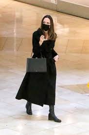 A community for 9 years. Angelina Jolie Is Sleek In An All Black Outfit For Shopping Trip