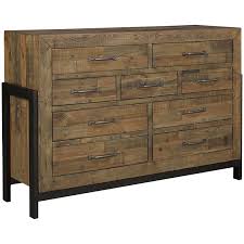 I love this gray weathered look and if i needed a full set of dressers, i would buy a full set of this. Ashley Furniture Sommerford 9 Drawer Dresser In Light Grayish Brown On Homesquare Accuweather Shop