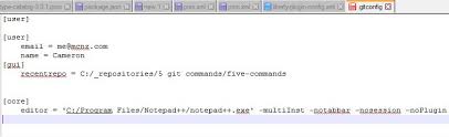 how to set notepad as the git editor