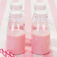 mini plastic milk bottles with lids 11