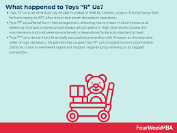what happened to toys r us fourweekmba