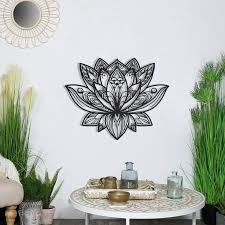 Mandala Lotus Metal Wall Art Lotus