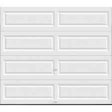 non insulated solid white garage door
