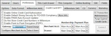 Configuring The Credit Card Processing Interface