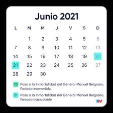 Clic el mes para feriados inicia lun. Feriados 2021 El Calendario Completo Tn