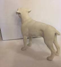 White Boxer Dog Ornament Figurine By
