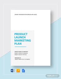 3 Product Launch Marketing Plan Templates Pdf Word