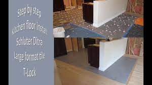 install large format tile floor