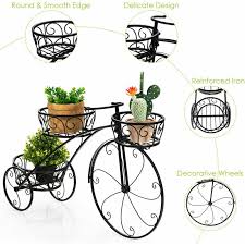 3 Tier Tricycle Plant Stand Flower Pot