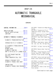Automatic Transaxle Mechanical Outlander Manualzz Com