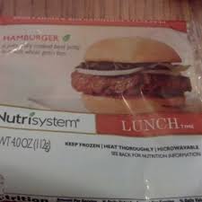 nutrisystem hamburger and nutrition facts
