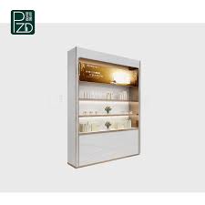 elegant wall cosmetic display cabinet