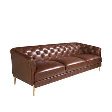 3 seater sofa upholstered in leather