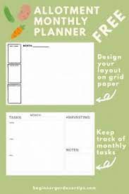 free printable garden planner month