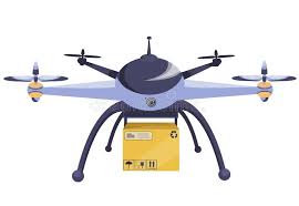 drone modern technology copter stock