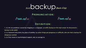 backup meaning and unciation