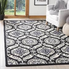 6x9 black and white rug at rug studio