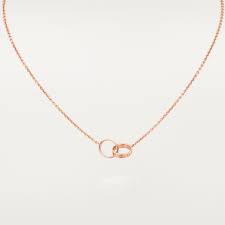 love necklace rose gold cartier