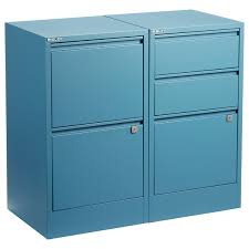 Rolling single drawer file cabinet. Bisley Blue 2 3 Drawer Locking Filing Cabinets The Container Store