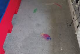 clean up after a bleach spill on carpet