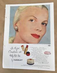 yardley lipstick makeup illus print ad