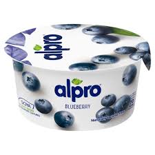 alpro soy alternative blueberry yogurt