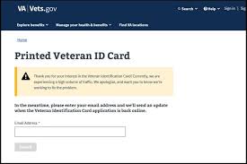 veteran id cards crashes va