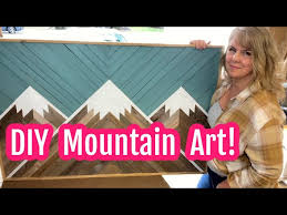Reclaimed Wood Mountain Art Geometric