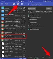 extract and open zip files on android