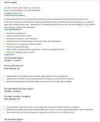 The best insurance agent resume samples. Free 9 Sample Insurance Agent Resume Templates In Ms Word Pdf