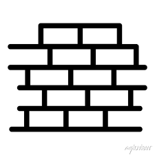 Brick Wall Icon Outline Brick Wall