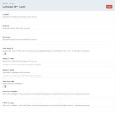 Contact Form Tuner