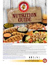 nutrition guide shane s rib shack