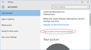block switching from microsoft account