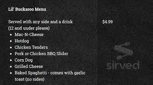 barnyard bbq menu in hurricane west