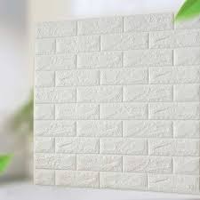 10pcs 3d Tile Brick Wall Sticker Self