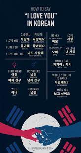 how to say i love you in korean get