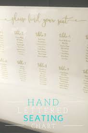 Hand Lettered Seating Chart Free Printable The Budget Savvy Bride