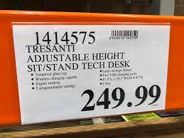 Costco Standing Desk Tresanti 47
