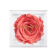 custom single rose jewelry box rose