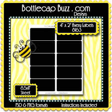 Avery 4 X 2 Label Template Squares Rectangles Bottlecap Buzz The