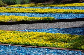 Recycled Glass In A Garden