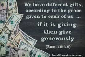 church finances the spiritual gift of
