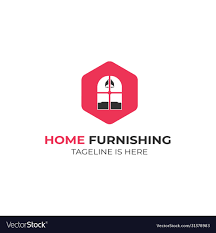 home furnishing logo royalty free